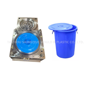 80L Plastic Bucket Lid Sealed PP Container Barrel Cover Injection Mould
