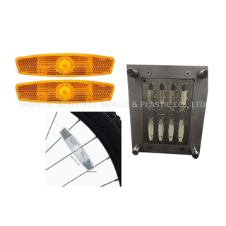 Bicycle Spoke Reflective Plastic Safety PMMA Rim Reflectors Injection Mould