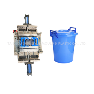 Home Water Container Pail Injection Plastic Liquid Bucket Lifting Handle Mould