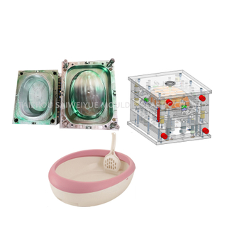 Injection Mould Of Cats Feeding Boxes Plastic Cat Litter Pan