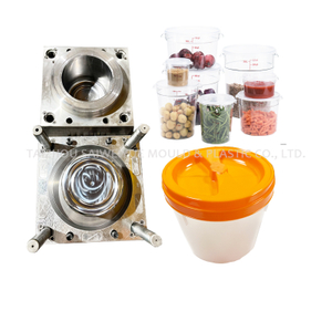 3.2L Translucent Round Polypropylene Food Storage Plastic Container Double Cavity Injection Mould