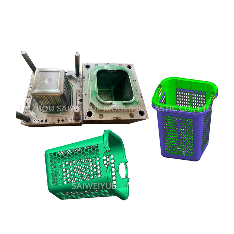 Plastic Easy-taking Basket Carved Box Injection Mould