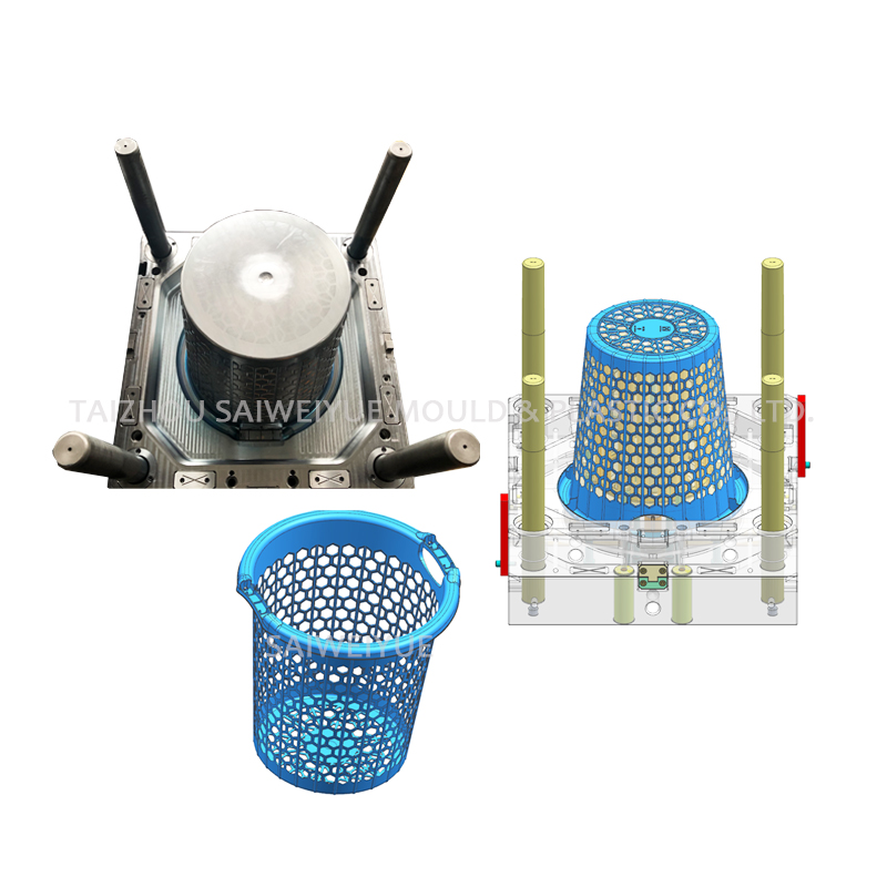 Household Plastic Basket Kitchenware PP Container Injection Mould
