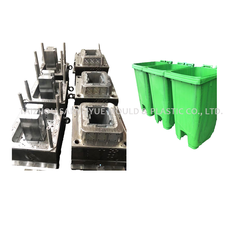 Plastic Industrial Trash Can Mold Classified Dustbin Injection Mould