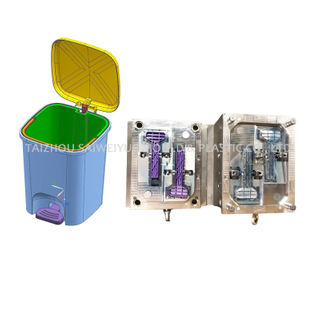 Plastic Pedal Dustbin Mold Garbage Can Injection Mould